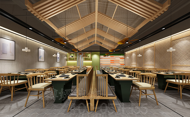 杭州串串店装修设计_案例效果图 3