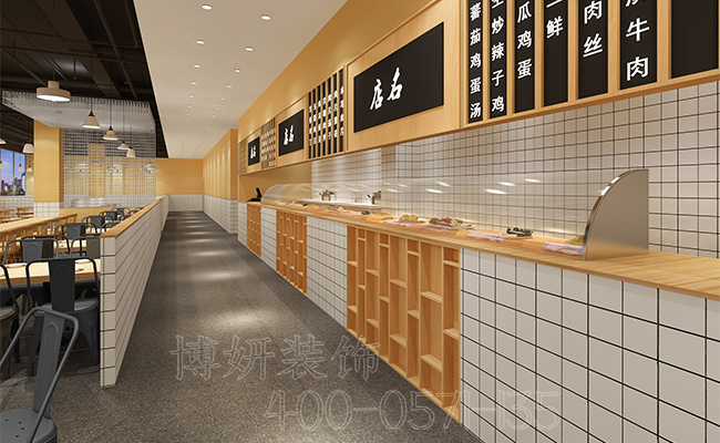 杭州企业食堂装修设计_案例效果图 4