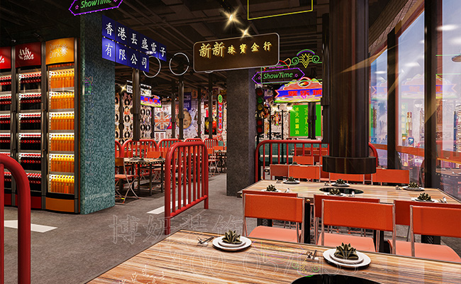 杭州网红烧烤店装修设计_案例效果图 3