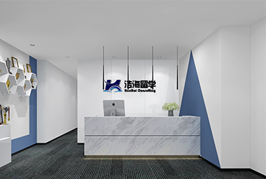 杭州留学咨询公司办公室装修设计_案例效果图