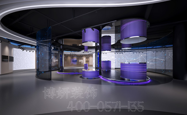 杭州科技公司展厅装修设计_案例效果图 2