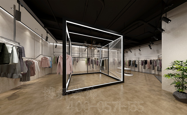 杭州服装展厅装修设计_案例效果图 3