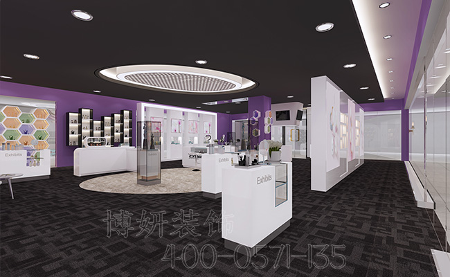 杭州化妆品直播间装修设计_案例效果图 3