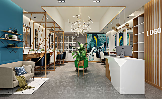 杭州理发店装修,理发店装修,杭州装修公司