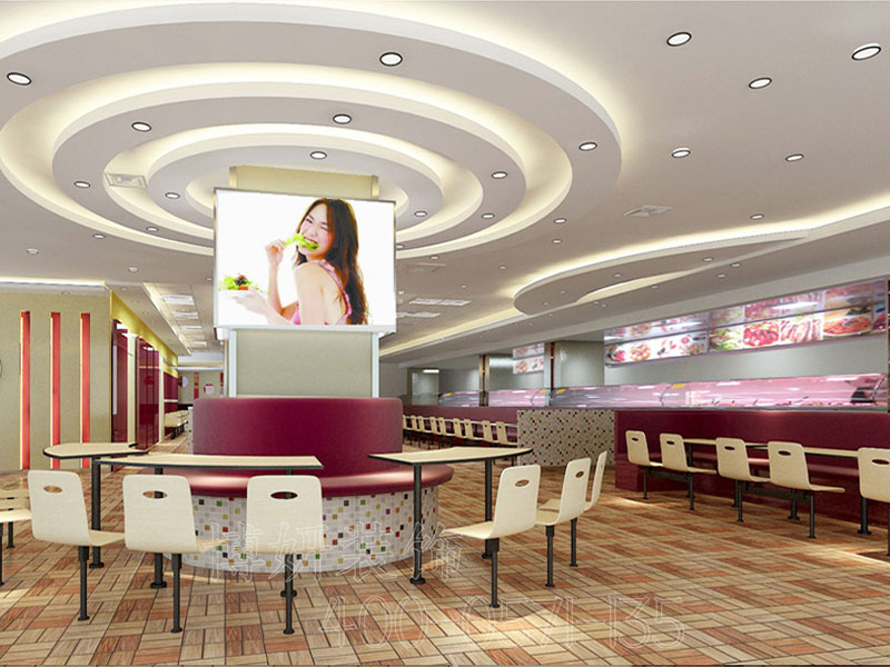 杭州快餐厅装修设计-案例效果图 2