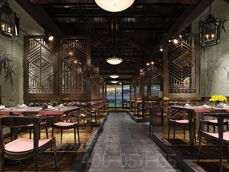 餐厅装修设计,中式餐厅装修,杭州中式餐厅装修