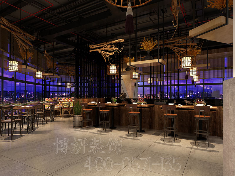 杭州串串店装修设计-案例效果图 4