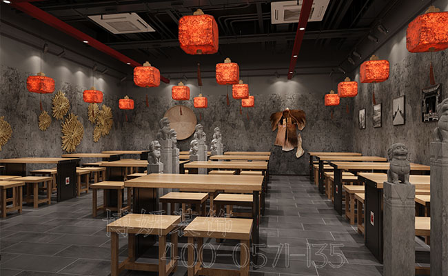 潮辣火锅店装修,火锅店装修,杭州火锅店装修