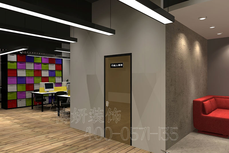 杭州服装办公室装修装饰-案例设计效果图 2