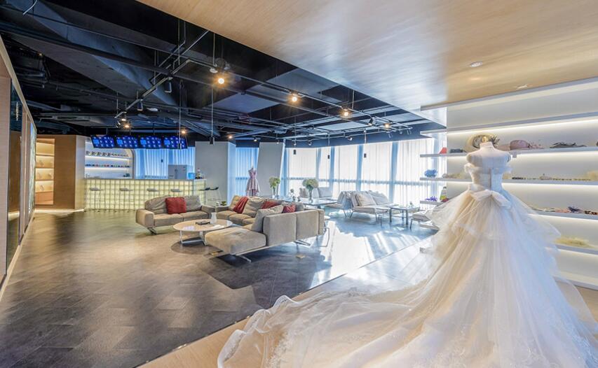 杭州大型影楼装修案例,杭州专业婚纱影楼设计哪家好,杭州本土大型装修公司