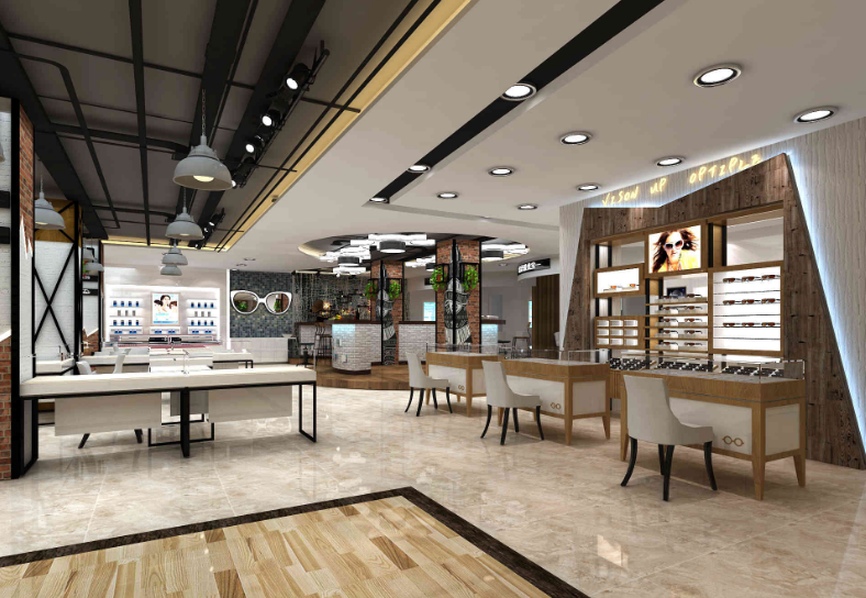 杭州眼镜店装修设计,杭州专业精品眼镜店装修效果图欣赏,杭州眼镜店装修设计案例