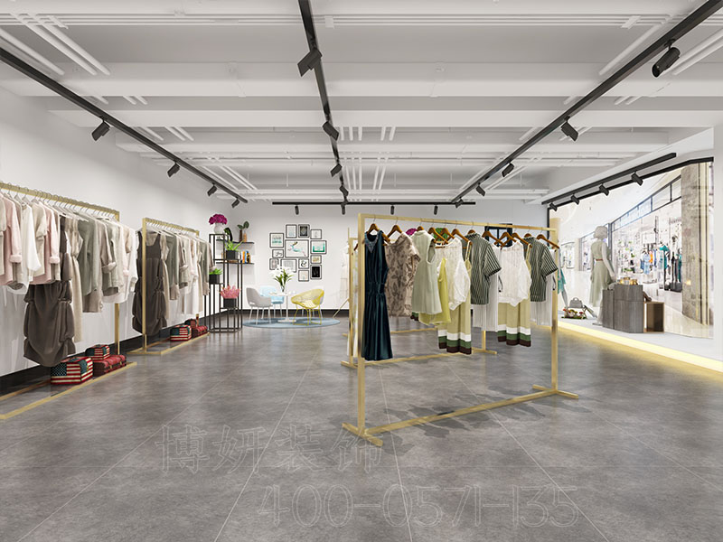 杭州滨江服装店装修-服装店装饰效果图 2