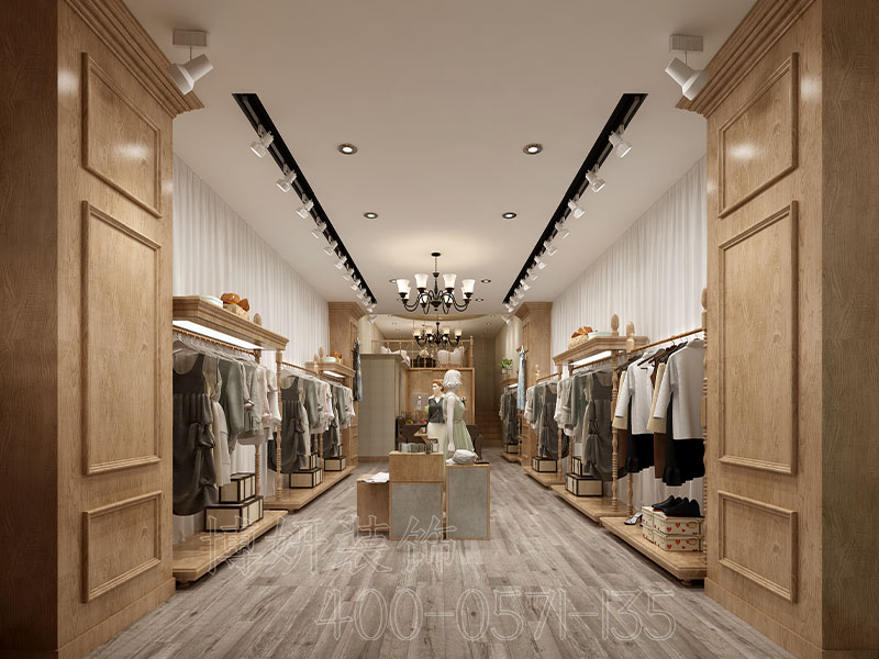 杭州滨江服装店装修-服装店装饰效果图 3