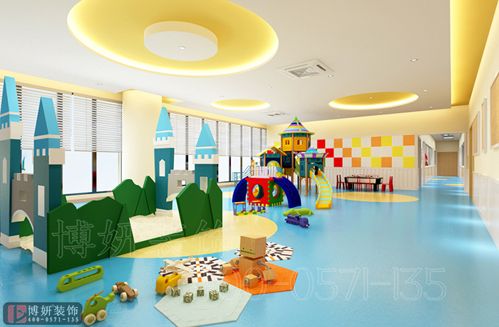 杭州幼儿园装修-小孩见了都喜欢的幼儿园装修