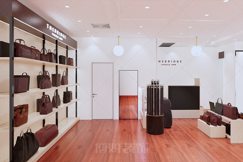 杭州专业皮具店装修设计-店铺装饰设计效果案例 6