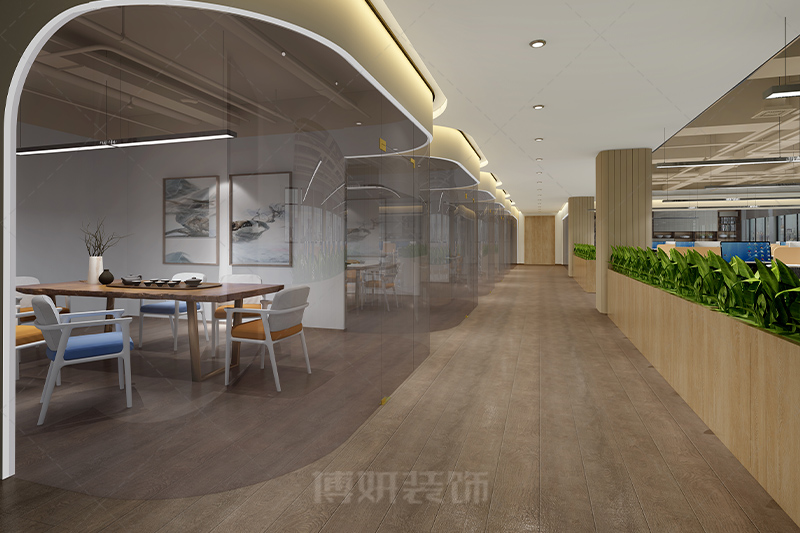 杭州集团办公室装修设计-专业办公空间设计效果 4
